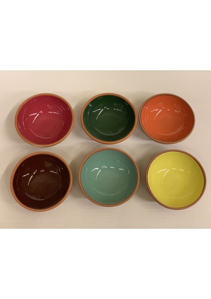 6 Lı Takım Rengarenk 12 cm Kase