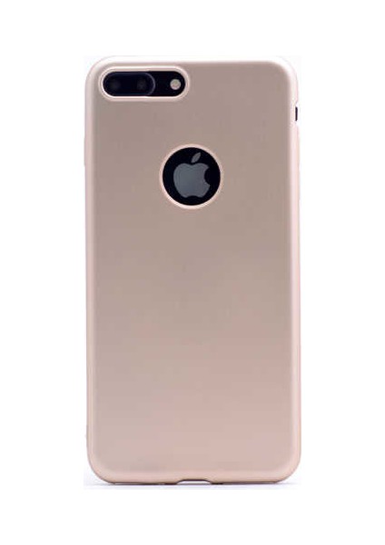- Apple iPhone 8 - Kılıf Mat Soft Premier Silikon Kapak - Gold
