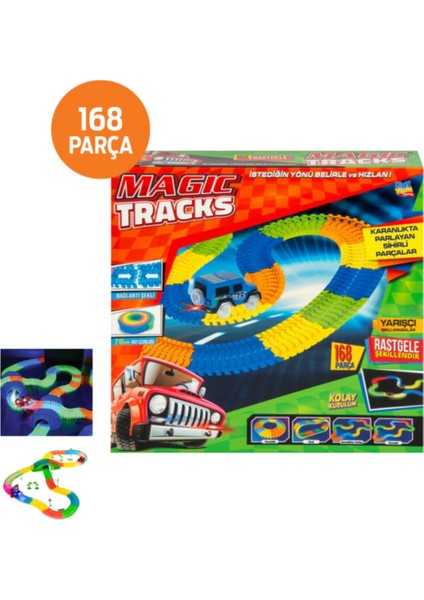 Kayyum Oyuncak Oyuncak Magic Tracks Hareketli Raylar 168 Parça Mgctr