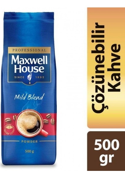 Işsevenler Jacobs Maxwell Mild Çözünebilir Hazır Kahve 500 gr
