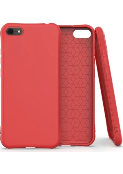 Apple İphone 78Se 2020 Shockproof Tpu Soft Slim Silikon Kılıf Al32249 Kırmızı