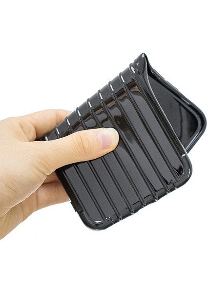 Apple İphone 8 Plus 7Plus Trunk Lines İnce Soft Silikon Kılıf Al32257 Siyah indirimleri