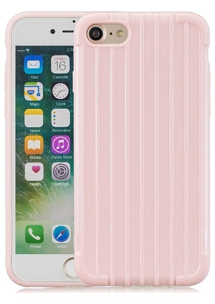 Apple İphone 87Se 2 2020 Trunk Lines İnce Soft Silikon Kılıf Al32256 Pembe