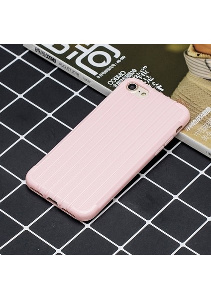 Apple İphone 87Se 2 2020 Trunk Lines İnce Soft Silikon Kılıf Al32256 Pembe fiyatları