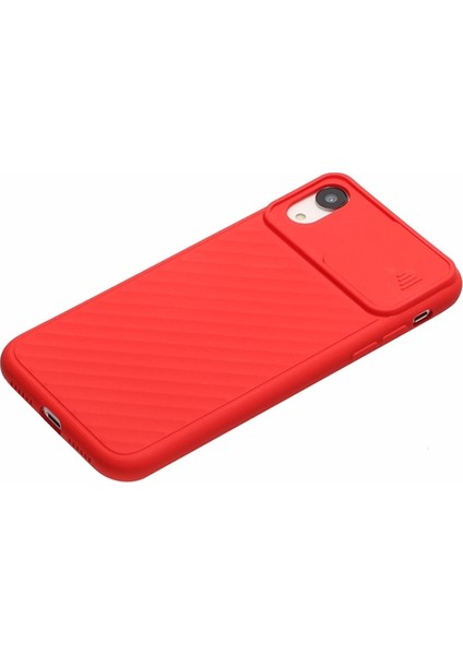 Apple İphone Xr 6.1 İnch Kılıf Kamera Kapatan Koruyucu Sürgülü Kılıf Al32172 Kırmızı modelleri