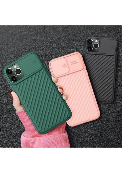 Apple İphone Xs Max 6.5 İnch Kılıf Kamera Kapatan Koruyucu Sürgülü Kılıf Al32170 Siyah