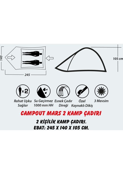 Campout Ng Mrs2 Mars2 Kamp Çadırı OC506