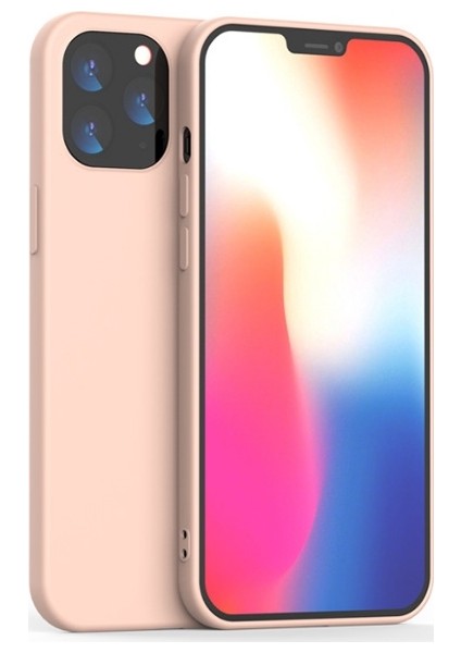 Apple İphone 12 Mini 5.4 Liquid Silicone Lansman Soft Silikon Kılıf Al33240 Pudra