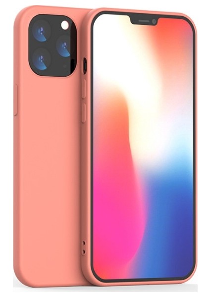 Apple İphone 12 Pro Max 6.7 Liquid Silicone Lansman Soft Silikon Kılıf Al33241 Turuncu