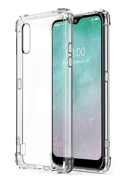 Samsung Galaxy A01 Antidrop Darbe Emici Silikon Kılıf Al32189 Şeffaf