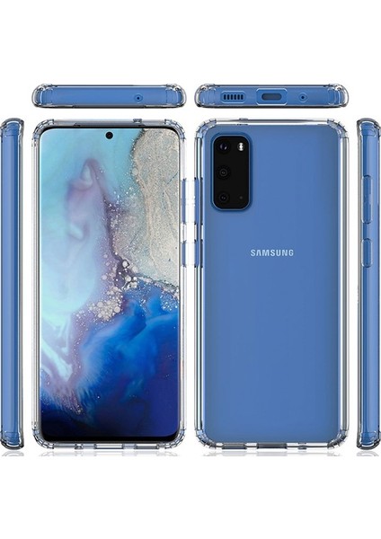 Samsung Galaxy A01 Antidrop Darbe Emici Silikon Kılıf Al32189 Şeffaf modelleri