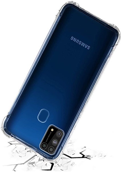 Samsung Galaxy M31S Antidrop Silikon Kılıf Shockproof Kılıf Al33433 Şeffaf modelleri