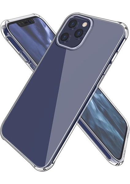 Apple İphone 12 Pro Max 6.7 Antidrop Silikon Kılıf Shockproof Kılıf Al33437 Şeffaf