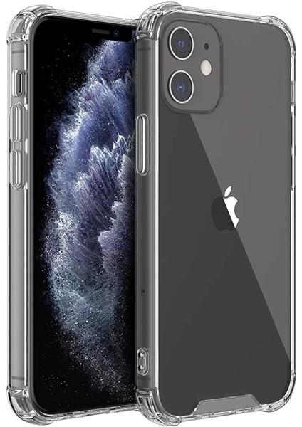 Apple İphone 12Apple İphone 12 Pro 6.1 Antidrop Silikon Kılıf Shockproof Kılıf Al33436 Şeffaf