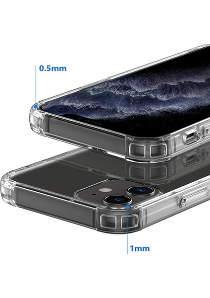 Apple İphone 12Apple İphone 12 Pro 6.1 Antidrop Silikon Kılıf Shockproof Kılıf Al33436 Şeffaf modelleri