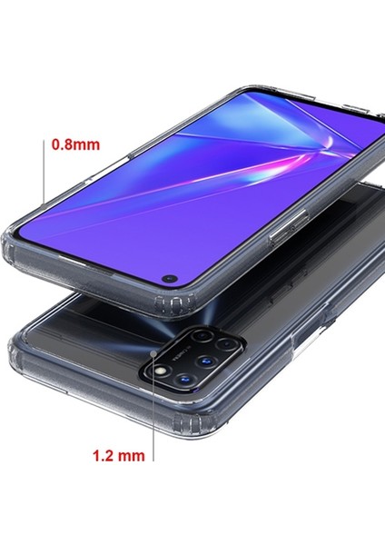 Oppo A52 A72 A92 Antidrop Silikon Kılıf Shockproof Kılıf Al33430 Şeffaf fırsatları