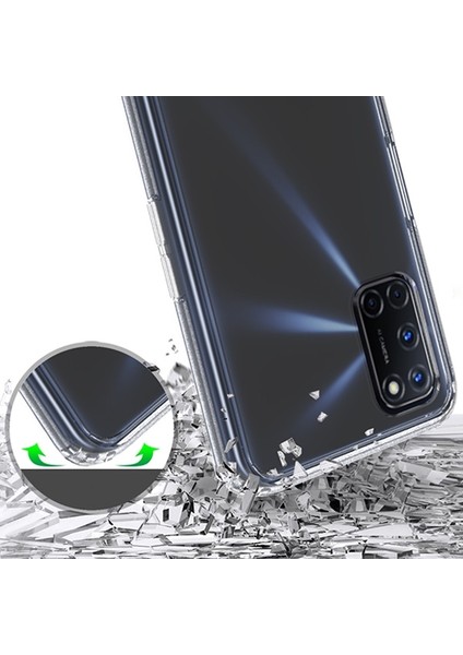 Oppo A52 A72 A92 Antidrop Silikon Kılıf Shockproof Kılıf Al33430 Şeffaf indirimleri