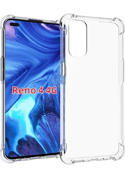Oppo Reno 4 Pro Antidrop Silikon Kılıf Shockproof Kılıf Al33434 Şeffaf