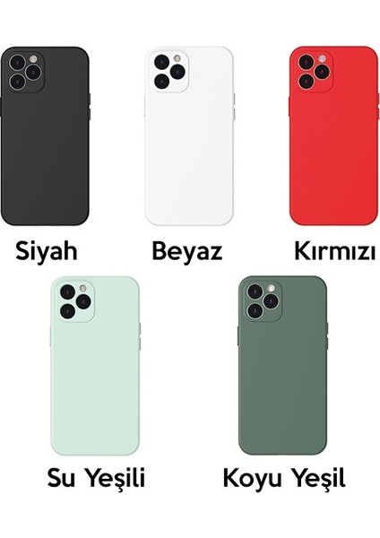 Liquid Silica Gel Apple İphone 12 Pro Max 6.7 Kılıf Ultra Koruma Silikon Kılıf Wıapıph67Nyt01 Siyah