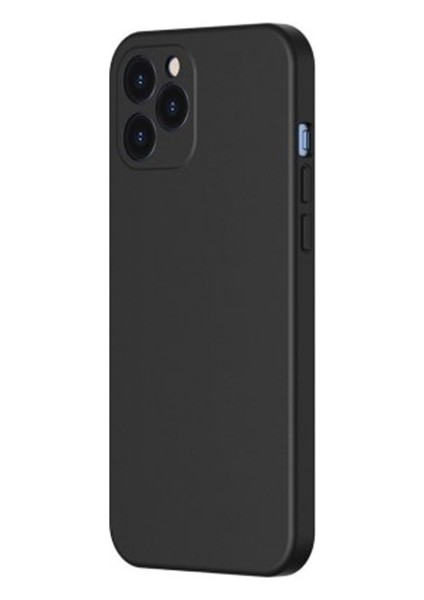 Liquid Silica Gel Apple İphone 12 Pro Max 6.7 Kılıf Ultra Koruma Silikon Kılıf Wıapıph67Nyt01 Siyah