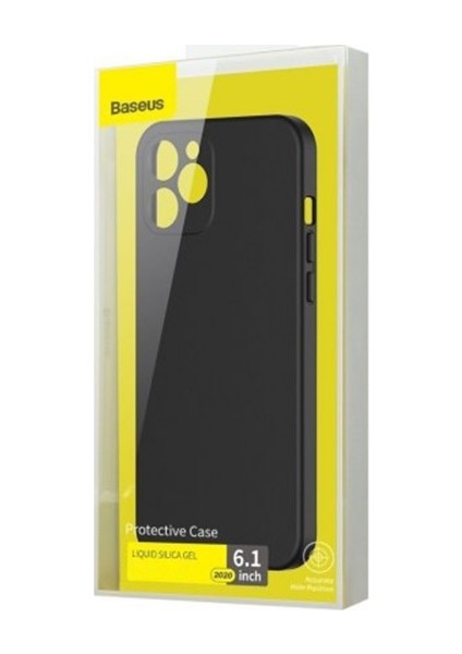 Liquid Silica Gel Apple İphone 12 Pro Max 6.7 Kılıf Ultra Koruma Silikon Kılıf Wıapıph67Nyt01 Siyah