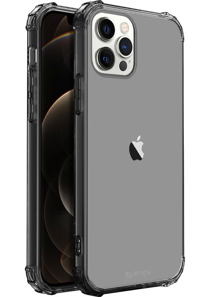 Apple İphone 12 Pro Max Crystal Fit Kılıf Siyah