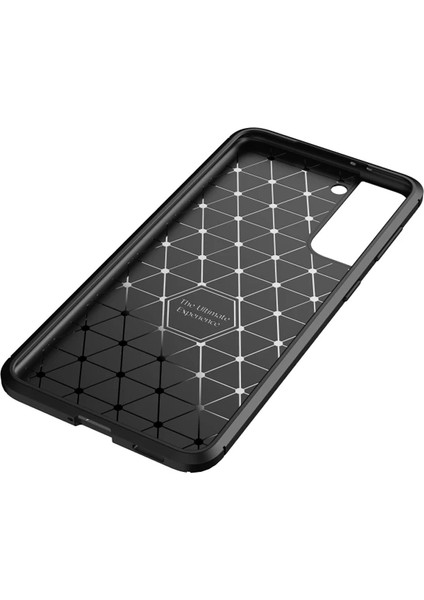 Samsung Galaxy S21 Plus 5G Kılıf Negro Karbon Dizayn+Full Ekran Lacivert modelleri