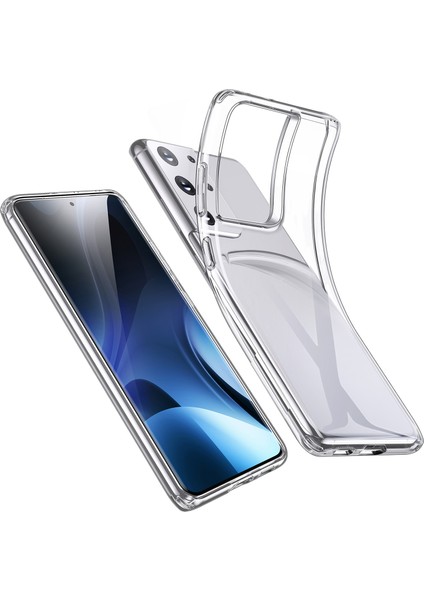 Samsung Galaxy S21 Ultra 5G Kılıf Coss Sert Kapak Şeffaf fiyatları