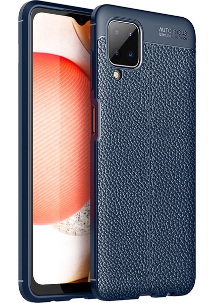 Samsung Galaxy A12 Kılıf Koruyucu Esnek Tpu Silikon Hns Lacivert