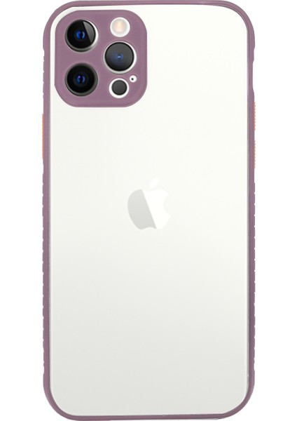 Apple İphone 12 Pro Uyumlu Miami Seri Silikon Kılıf Mor