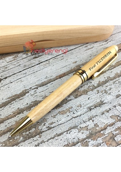 İsme Özel Ahşap Kutulu Ahşap Tükenmez Kalem Seti Model 1 indirimleri