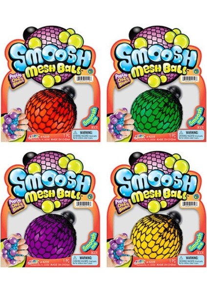 Ja-Ru Smoosh Mesh Ball Slime Beyin Sıkmalı Stres Topu