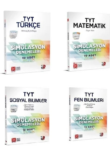 Çözüm Yayınları 3D  TYT Türkçe, Matematik, Sosyal Bilimler ve Fen Bilimleri Deneme Seti