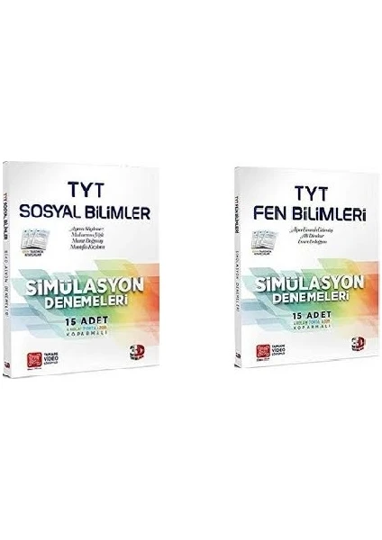 Çözüm Yayınları 3D  TYT Sosyal Bilimler ve Fen Bilimleri Simülasyon Deneme Seti