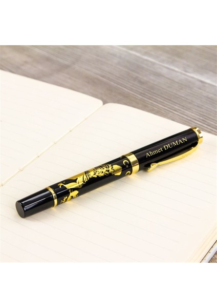İsme Özel K. Atatürk Temalı Altın Rengi Işlemeli Roller Kalem​ Tasarım Kutulu fiyatları