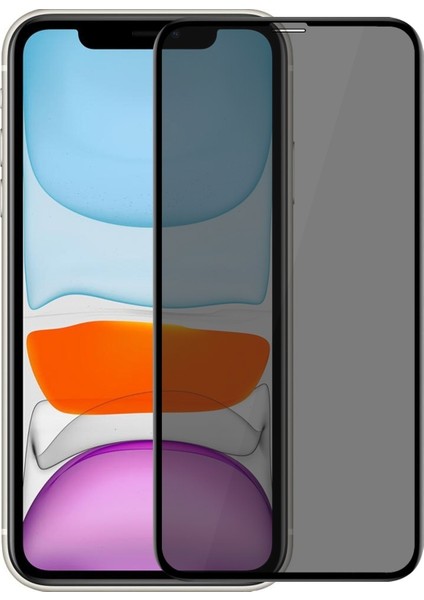 Apple İphone Xs Privacy Hayalet Tam Kaplama Cam Ekran Koruyucu Siyah