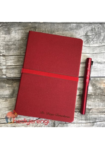 İsme Özel Termo Deri Defter Ve Roller Kalem Seti modelleri