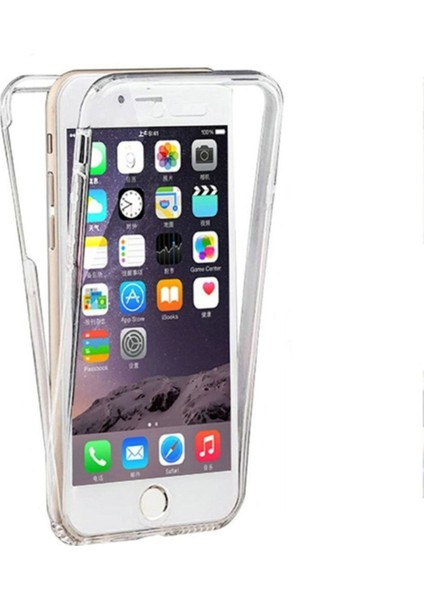 Piyasasepeti Apple İphone 6S Çift Taraflı Silikon Kılıf Şeffaf