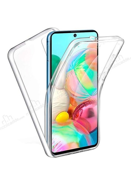 Piyasasepeti Samsung Galaxy M40S Çift Taraflı Silikon Kılıf Şeffaf