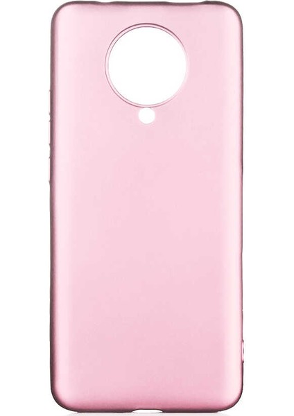 Xiaomi Redmi K30 Pro Kılıf Mat Premium Silikon Kılıf + Cam Ekran Koruyucu Rose