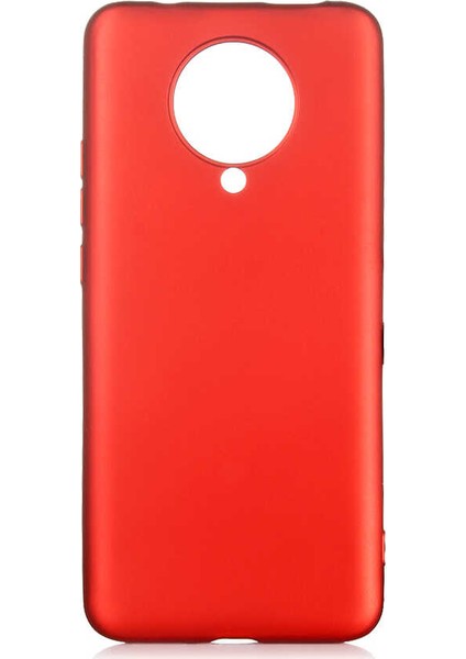 Xiaomi Redmi K30 Pro Kılıf Mat Premium Silikon Kılıf + Nano Ekran Koruyucu Kırmızı