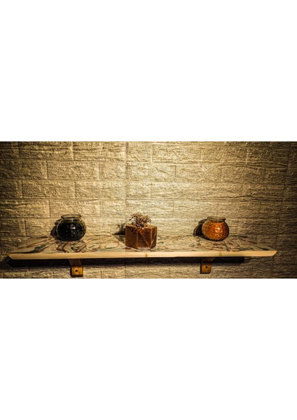 Ahşap Epoksi Raf (70 x 17 x 2.5 Cm)