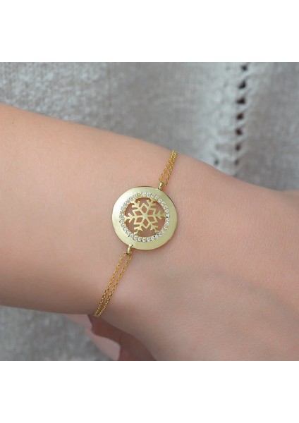 Gümüş Kar Tanesi Kadın Bileklik modelleri