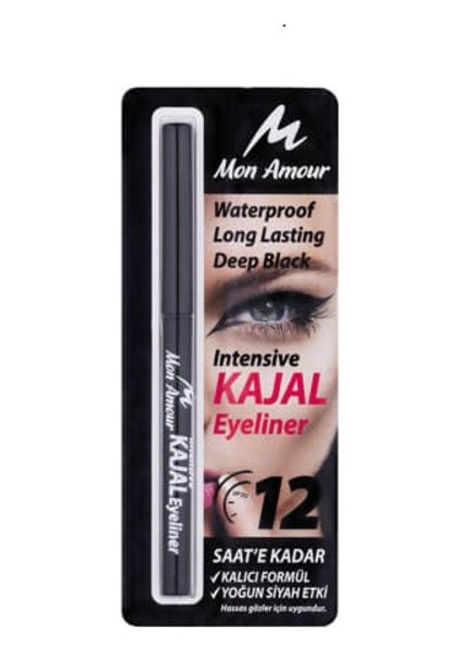 Intensive Kajal Eyeliner Suya Dayanıklı Yoğun Siyah 12 Saat Kalıcı Formül