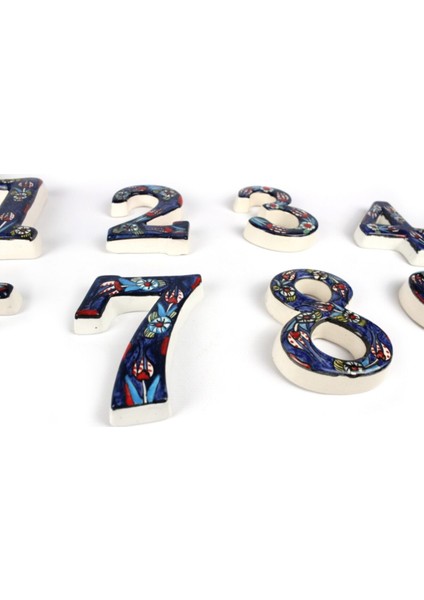 Seramik Lale Desende Kapı Numarası Lacivert 6 fiyatları