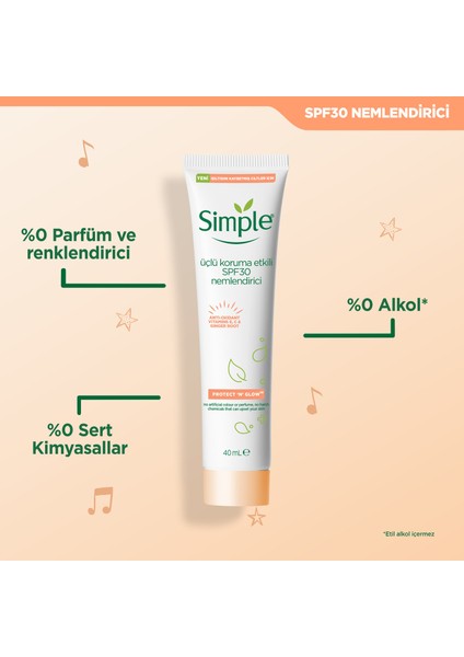 Protect 'N' Glow Üçlü Koruma Etkili SPF30 Nemlendirici Işıltısını Kaybetmiş Ciltler İçin 40 ml