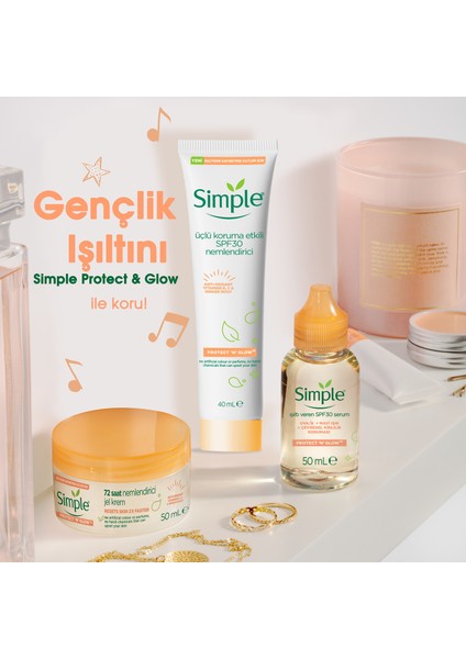 Protect 'N' Glow Üçlü Koruma Etkili SPF30 Nemlendirici Işıltısını Kaybetmiş Ciltler İçin 40 ml