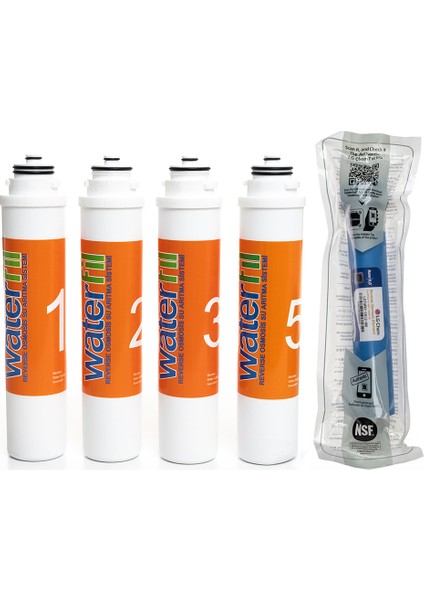 Waterlife Su Arıtma Cihazı Uyumlu Tak-Çevir 5'li Filtre Seti, Lg Membranlı