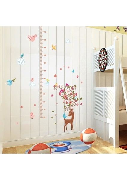 Kt Decoration Yavru Ceylan Bebek ve Çocuk Odası Boy Ölçer Duvar Sticker