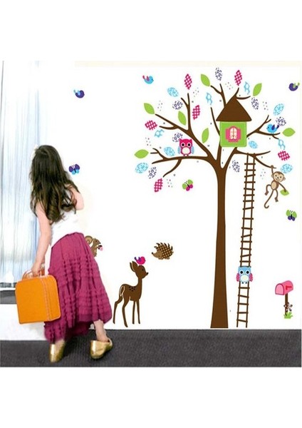 Kt Decoration Çocuk Odası Ağaç Ceylan Pvc Duvar Sticker fiyatları